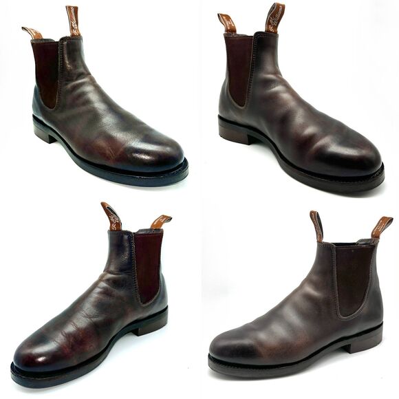 RM Williams Gardener Boots Brown Leather Percy St 8.5G US 9.5 Y2K Near Mint - Picture 4 of 12